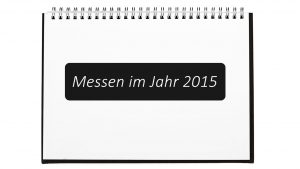 Messen 2015 in einem Ringbuch