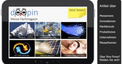 Messenews, Innovationen, Martkttrends, Produktnews, Unternehmen, Messethemen.