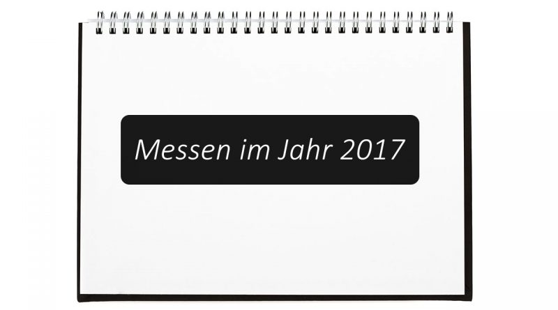 Messen 2017 in einem Ringbuch