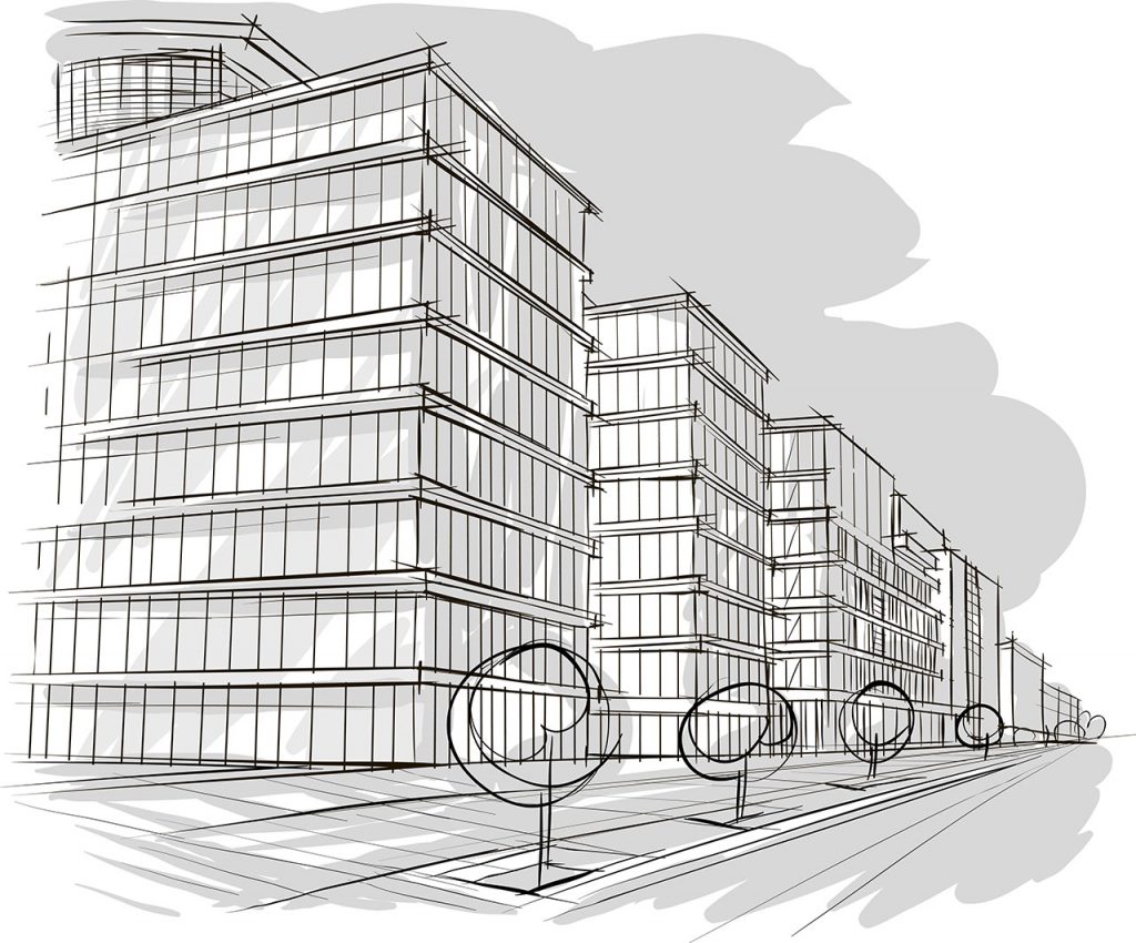 Immobilien, Gebäude und Investitionen.