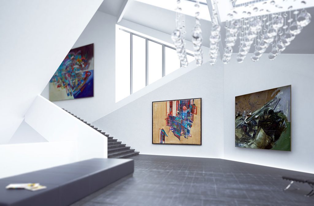 Restauration von Kunst und Gemälden.