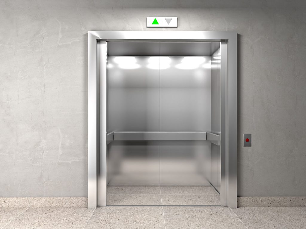Lift und Aufzugtechnologie.