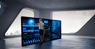 Digitalisierte und vernetzte Industriewelt. Transformation von Industrie zur Vernetzung.