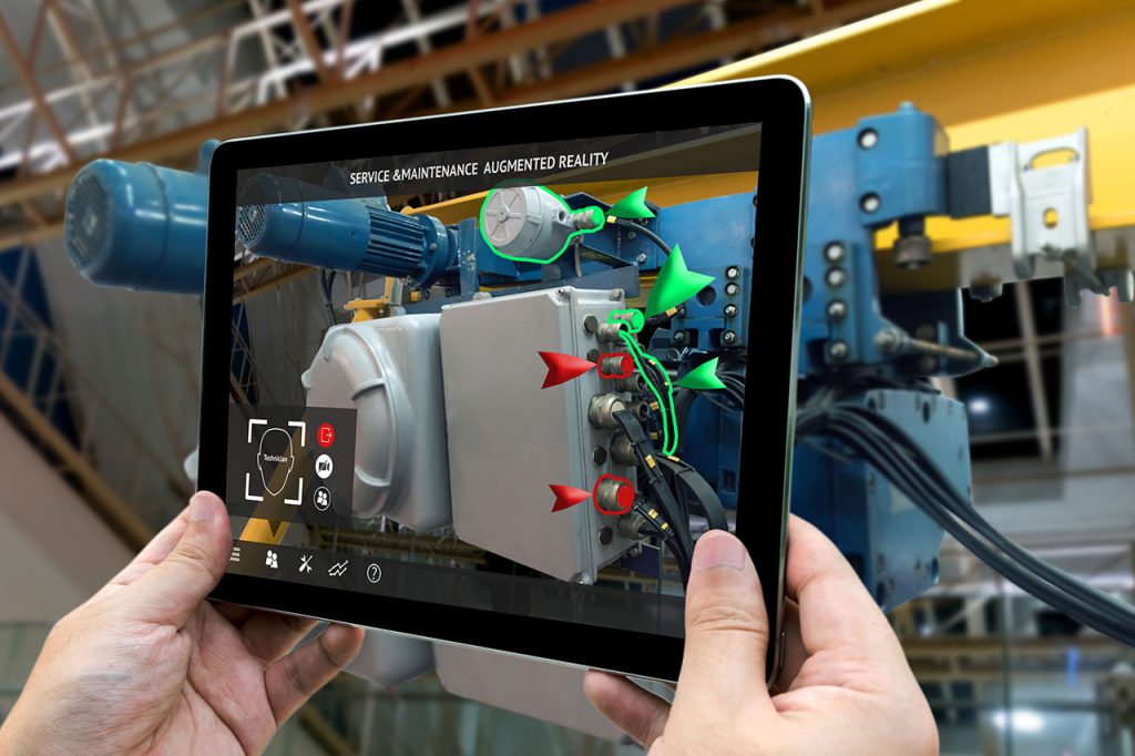 Industrielle Instandhaltung.