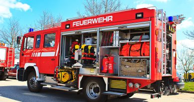 Feuerwehr, Kranken- und Rettungsfahrzeuge für Notfallmedizin und Rettungsfälle.