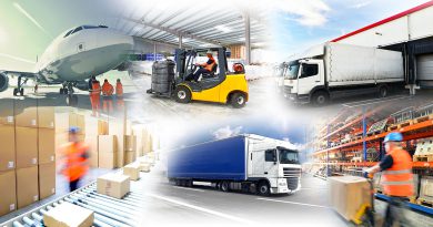 Transport und Intralogistik – dem Waren- und Materialfluss innerhalb eines Betriebsgeländes.